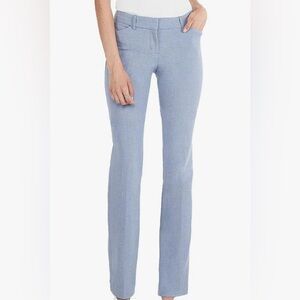 Express Editor Seersucker Blue and White Striped Skinny Pants